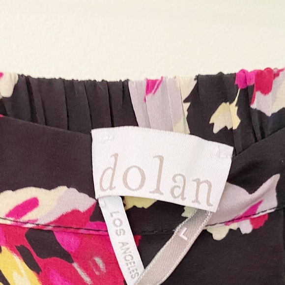 ❌SOLD❌ DO NOT BUY🚫Anthropologie Dolan 100% Silk Floral Cowl Mini Skirt - Picture 8 of 9